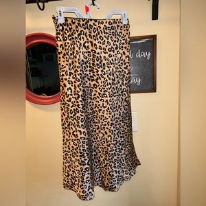 Leopard print skirt